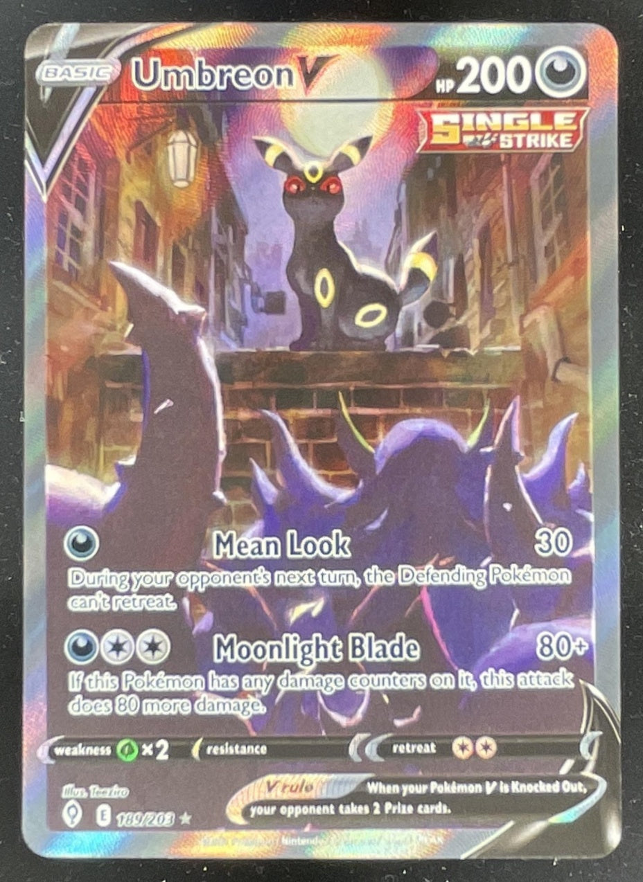 2021 Pokemon Sword & Shield Evolving Skies #189/203 Umbreon V