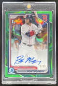 2024 Bowman Draft Chrome Green Lava  #CPA-BM Braden Montgomery RC Auto /99