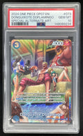 2024 One Piece OP07 EN #073 Donquixote Doflamingo Special Alternate Art PSA 10