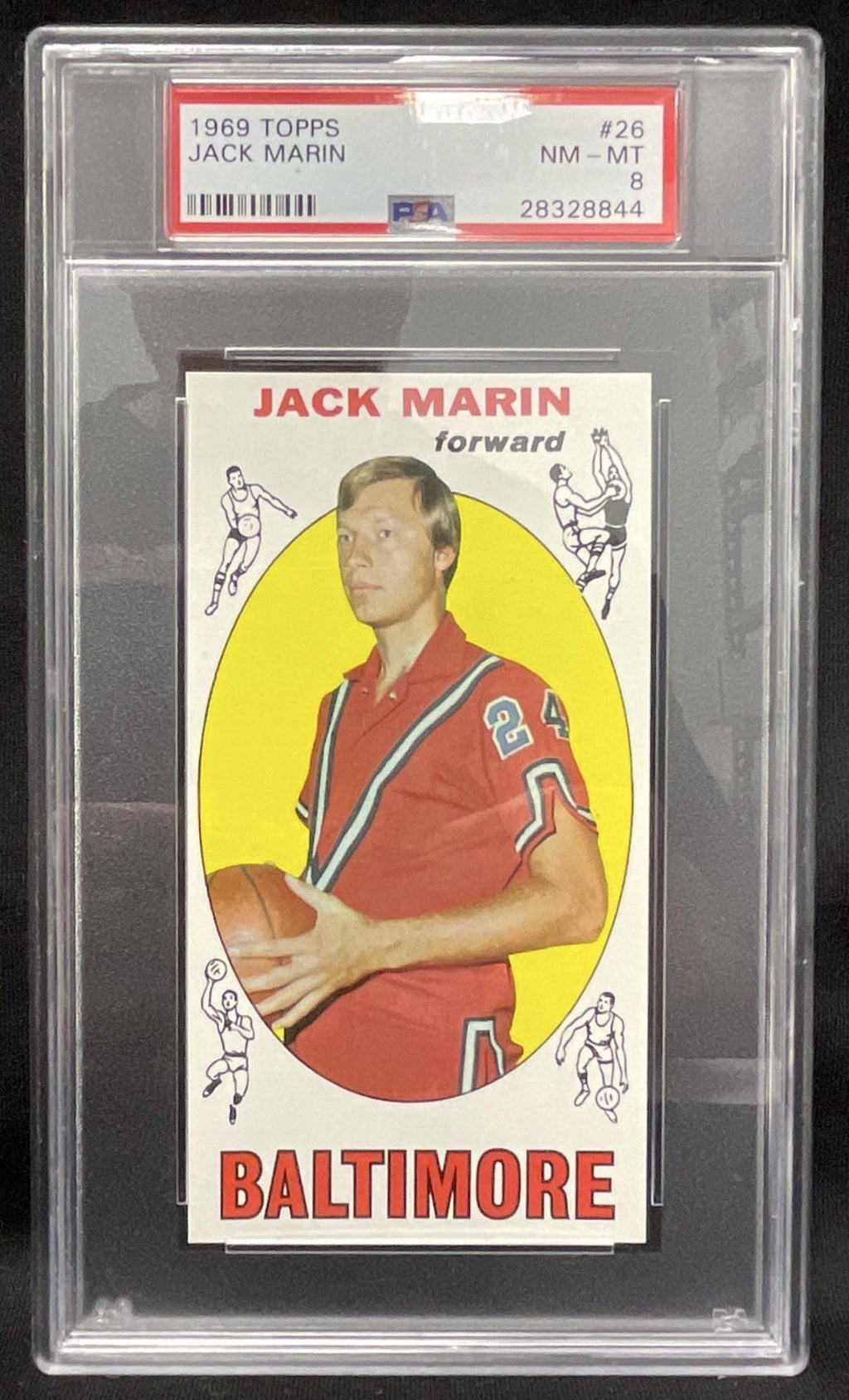 1969-70 Topps #26 Jack Marin RC PSA 8