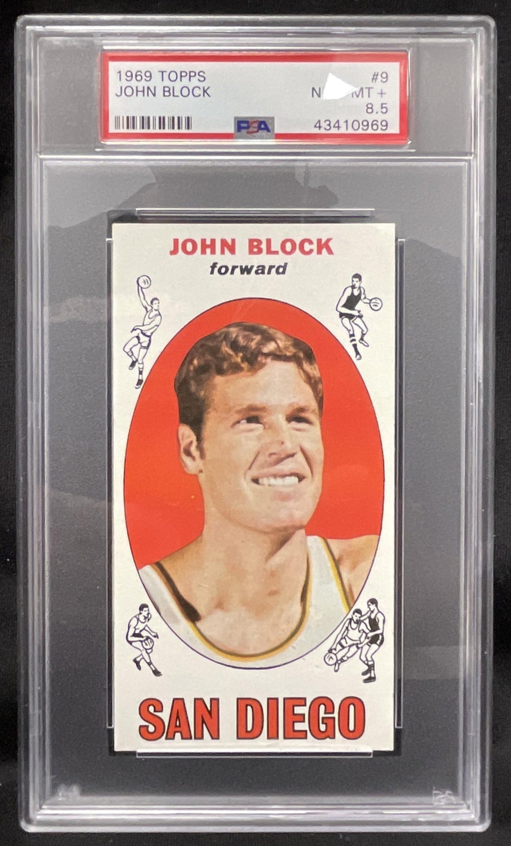 1969-70 Topps #9 John Block RC PSA 8.5