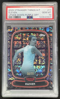 2025 Topps Stranger Things High Tek Upside Down Purple #11 Eleven /11 PSA 10