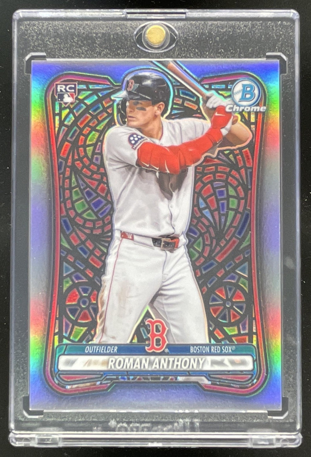 2026 Bowman Etched In Glass Variation #18 Roman Anthony RC SSP