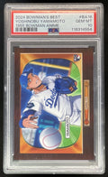 2024 Bowman Bowman's Best 1955 Bowman Anime #BA-16 Yoshinobu Yamamoto RC PSA 10