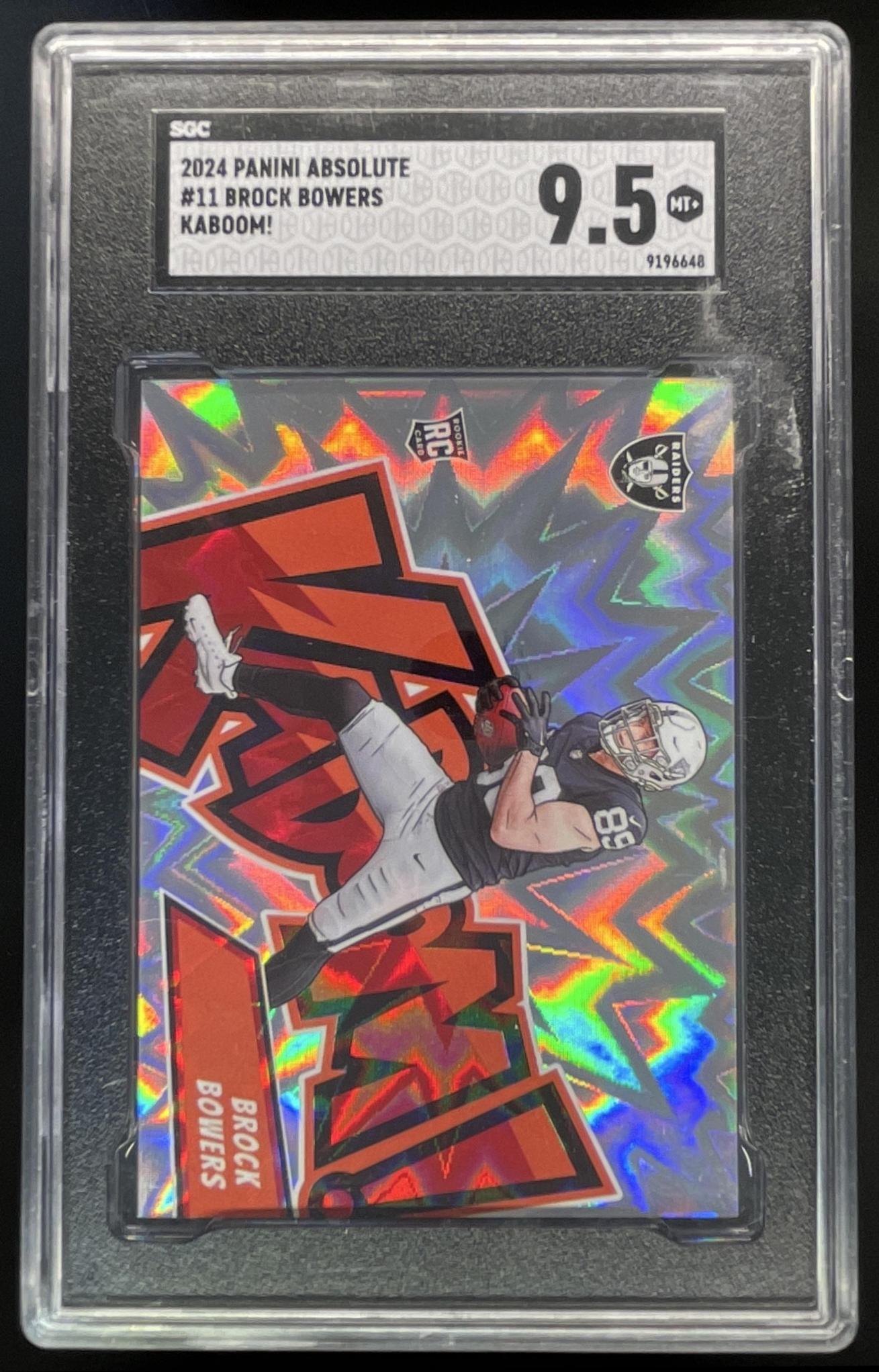 2024 Panini Absolute Kaboom Horizontal #11 Brock Bowers RC SSP SGC 9.5