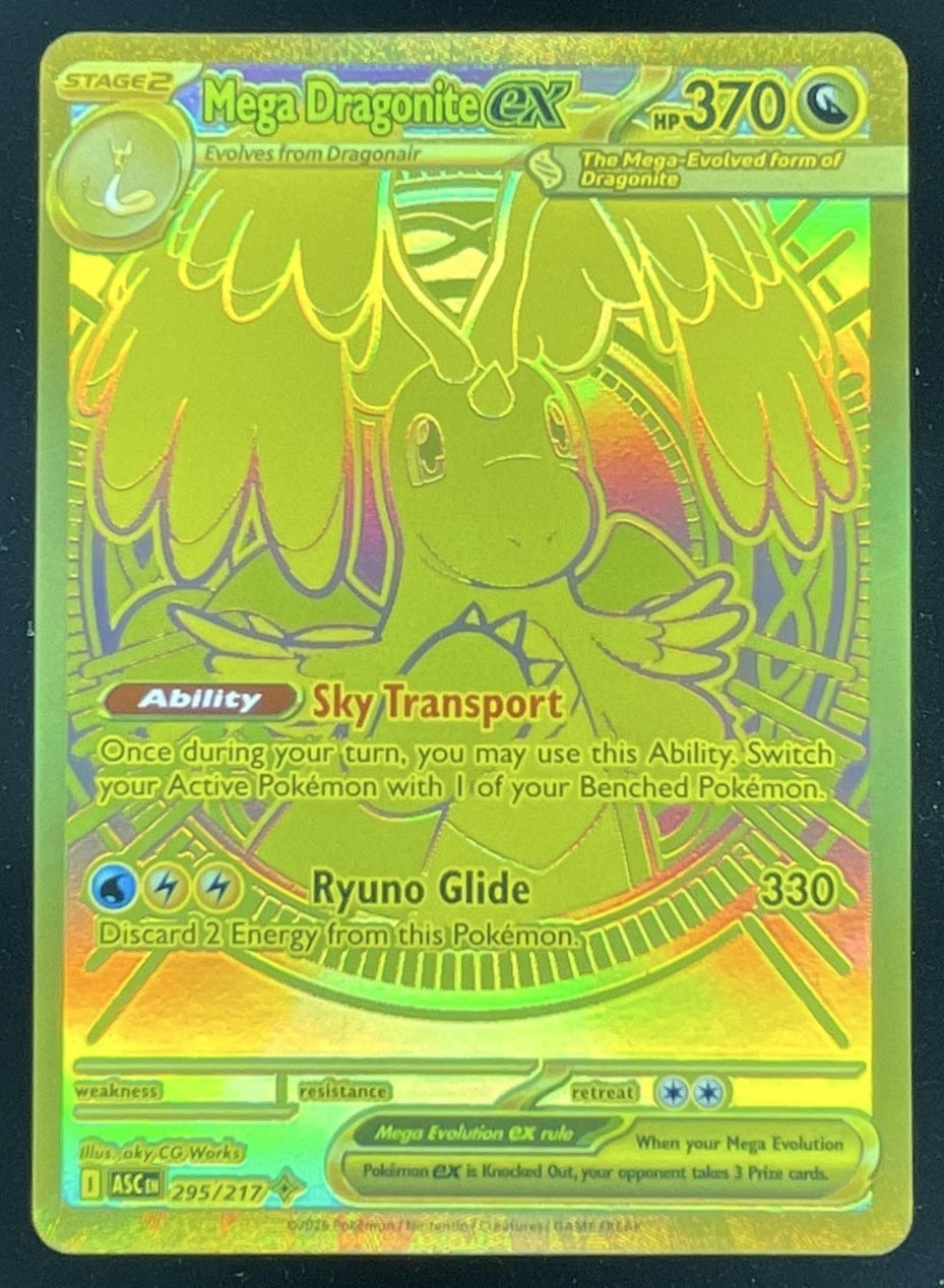 2026 Pokemon Ascended Heroes #295/217 Mega Dragonite ex Mega Hyper Rare