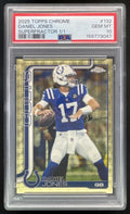 2025 Topps Chrome SuperFractor #132 Daniel Jones 1/1 PSA 10