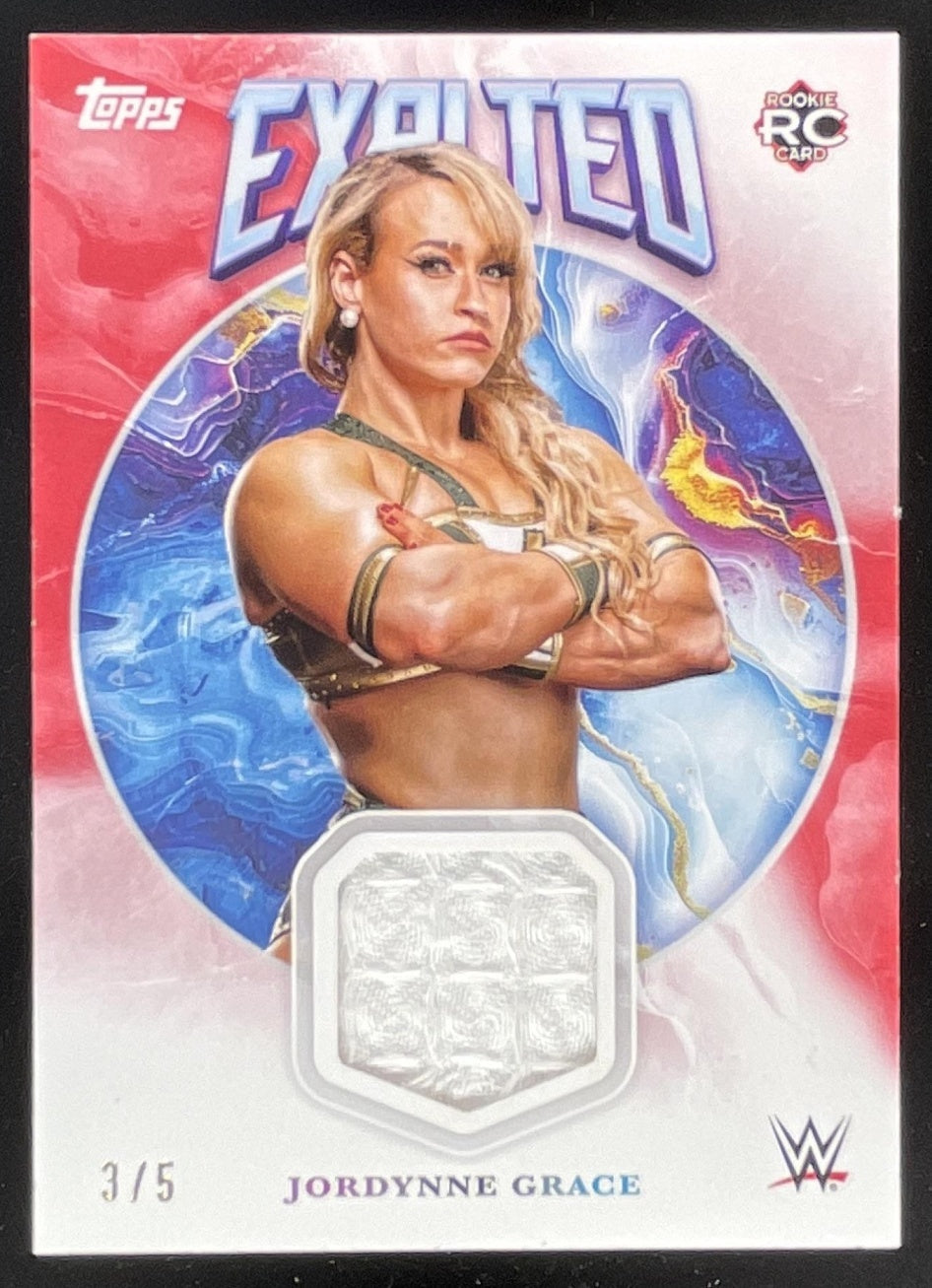 2025 Topps Exalted Exalted Relics Red #ER-JGE Jordynne Grace RC /5