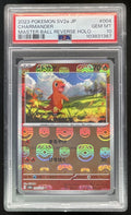 2023 Pokemon 151 Japanese Reverse Holo Master Ball Charmander PSA 10