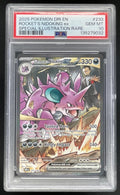 2025 Pokemon Destined Rivals #233/182 Team Rocket's Nidoking ex PSA 10