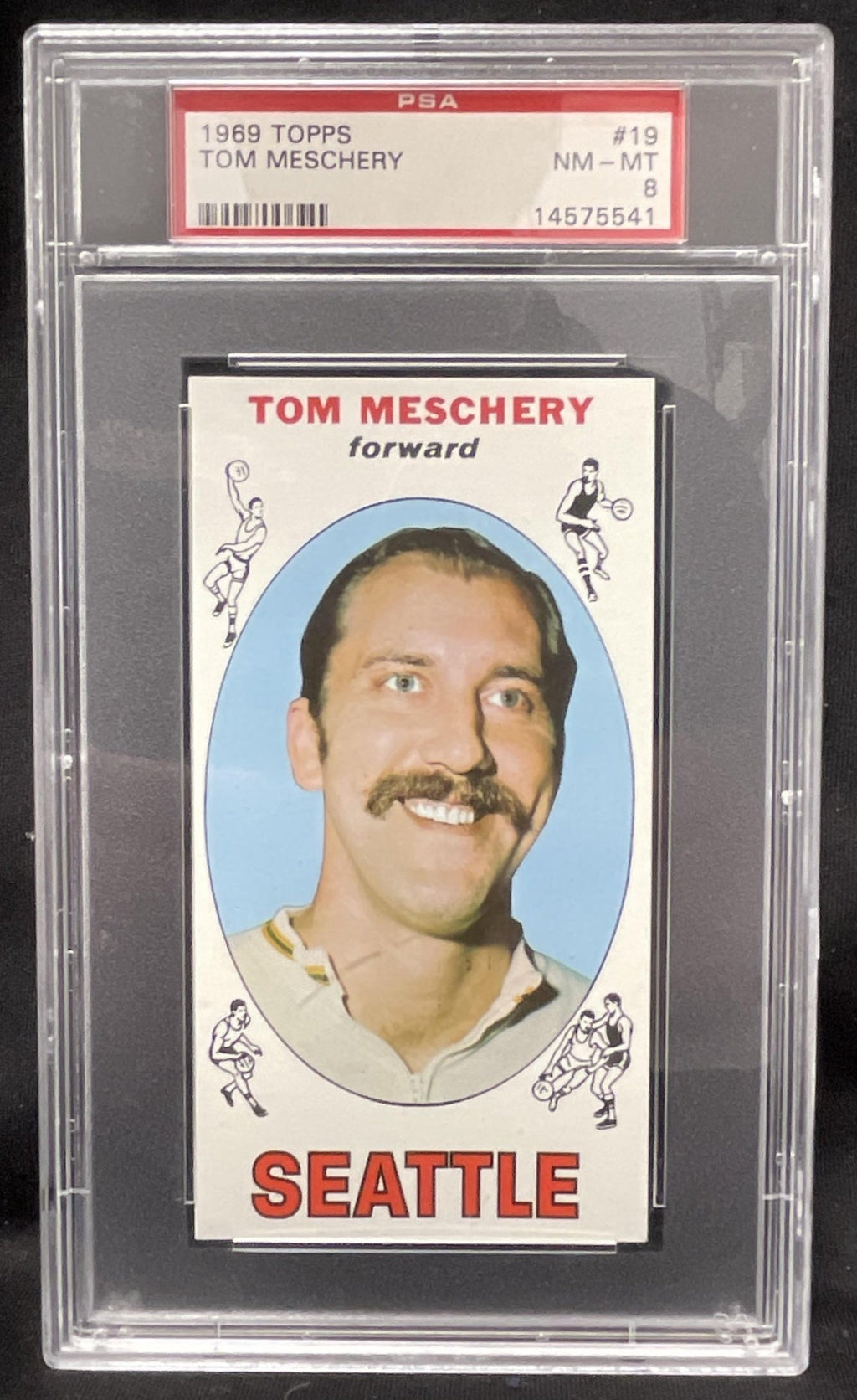 1969-70 Topps #19 Tom Meschery PSA 8