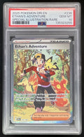 2025 Pokemon Destined Rivals #236/182 Ethan's Adventure PSA 10