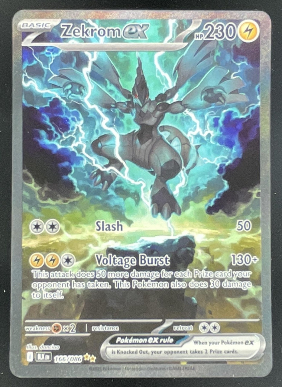 2025 Pokemon Black Bolt #166/086 Zekrom ex Special Illustration Rare
