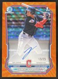 2026 Bowman Chrome Prospect Orange Wave  #CPA-GR Gabriel Rodriguez RC Auto /25