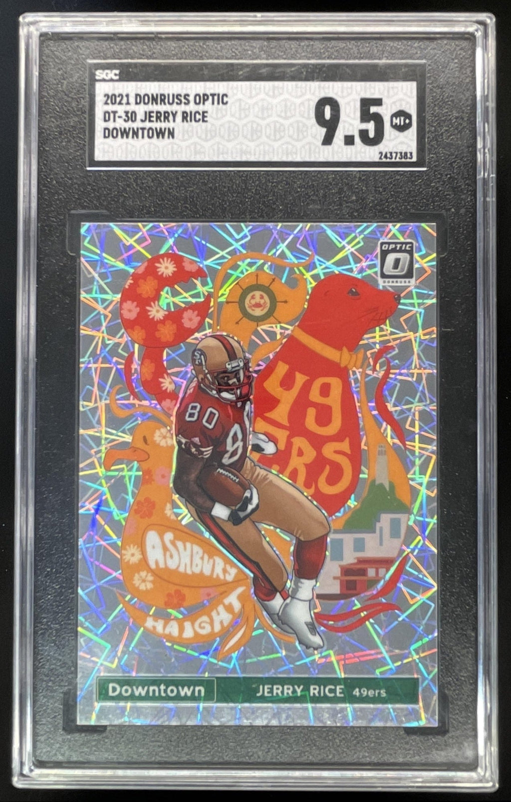 2021 Panini Donruss Optic Downtown! SSP #DT-30 Jerry Rice SGC 9.5