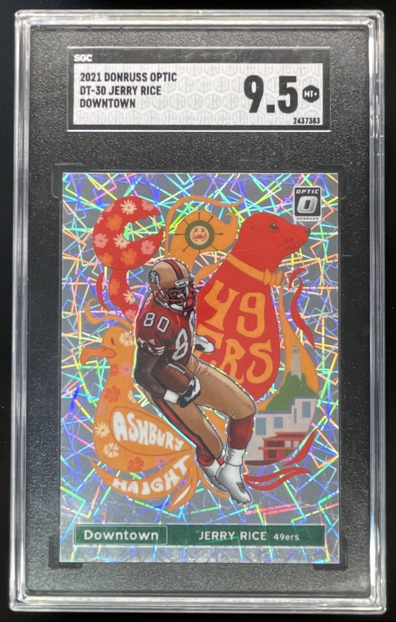 2021 Panini Donruss Optic Downtown! SSP #DT-30 Jerry Rice SGC 9.5