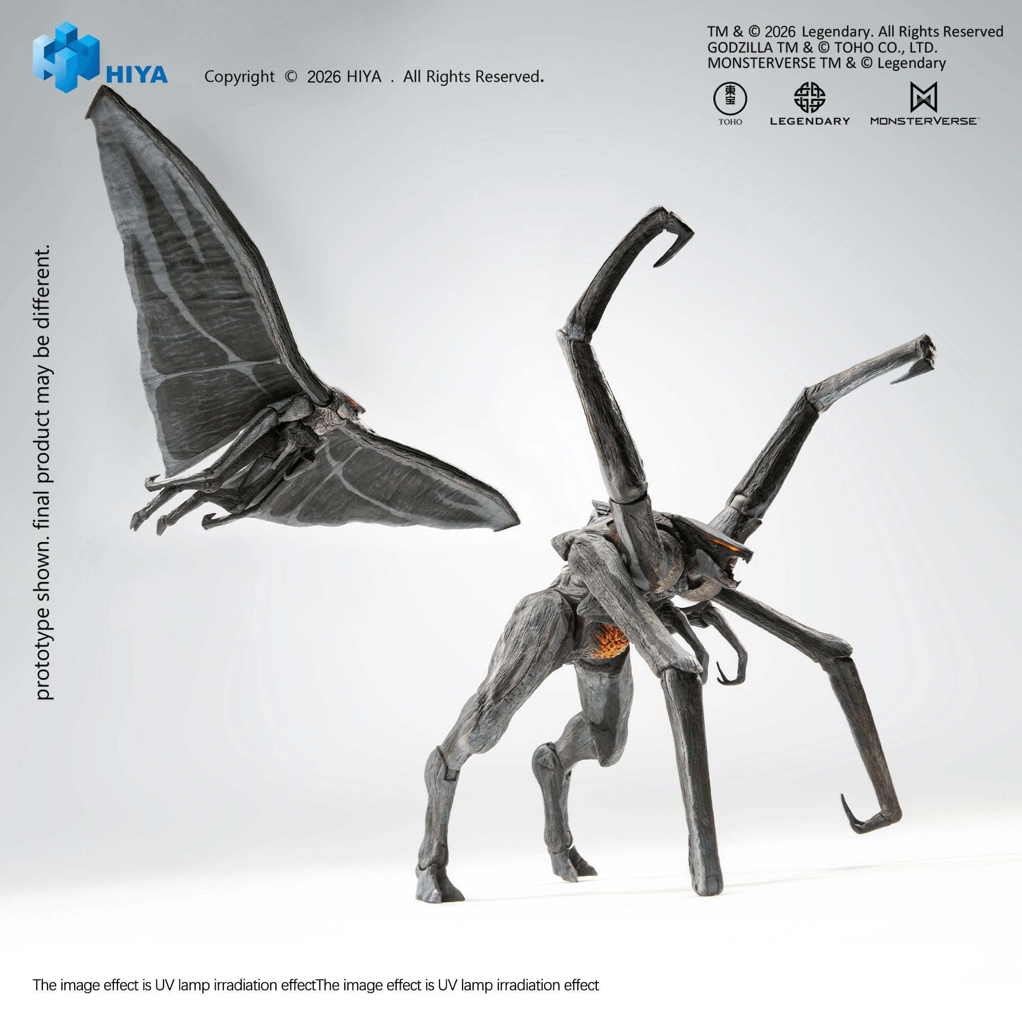 None Scale 6 Inch Godzilla 2014 Male &amp; Female Muto Set Action Figure