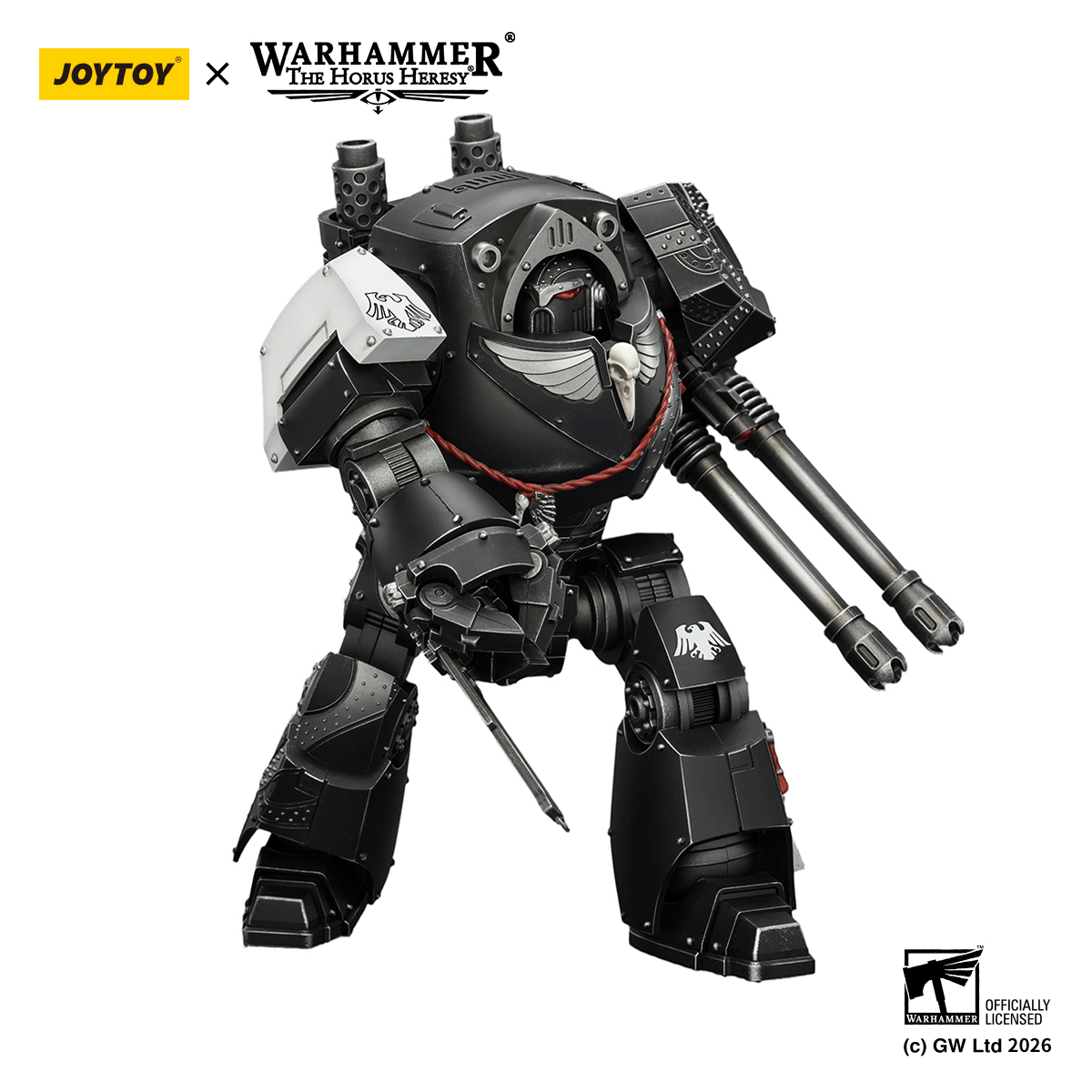 Raven Guard Contemptor Dreadnought with Gravis autocannon and Chainfist