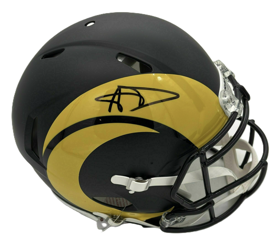 Aaron Donald Autographed Rams Rivalries Full-Size Authentic On-Field Speed Helmet (Metabilia)