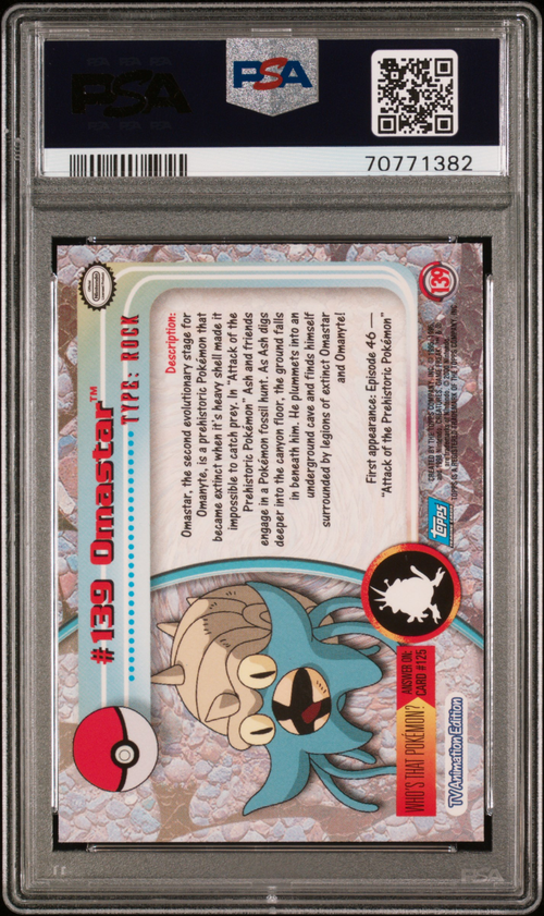 PSA 10 OMASTAR ANIMATION SERIES 3-FOIL