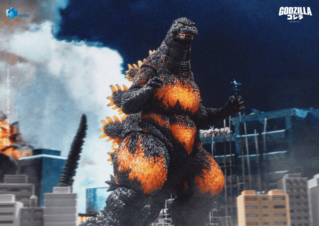 HIYA Exquisite Basic Series None Scale 7 Inch Godzilla vs. Destoroyah 1995 Burning Godzilla Action Figure