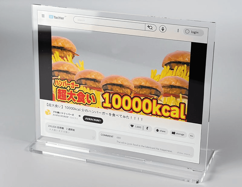 Buzz!? Trading video streaming acrylic stands