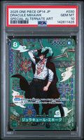 PSA GEM MT 10 Dracule Mihawk [Japanese Op14-The Azure Sea'S Seven] - 142611426