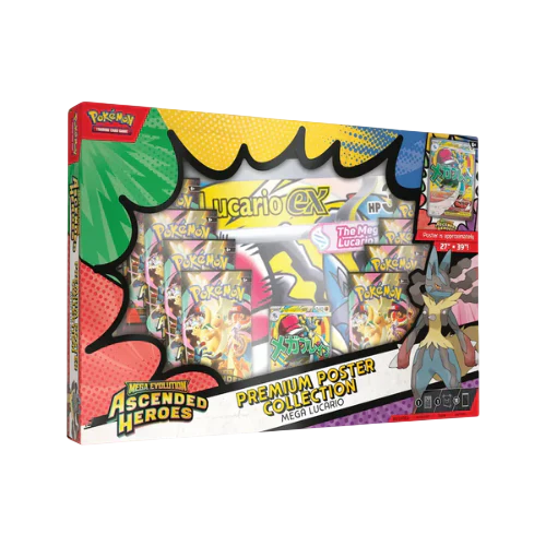 Pokémon Ascended Heroes - Premium Poster Collection: Mega Lucario or Mega Gardevoir
