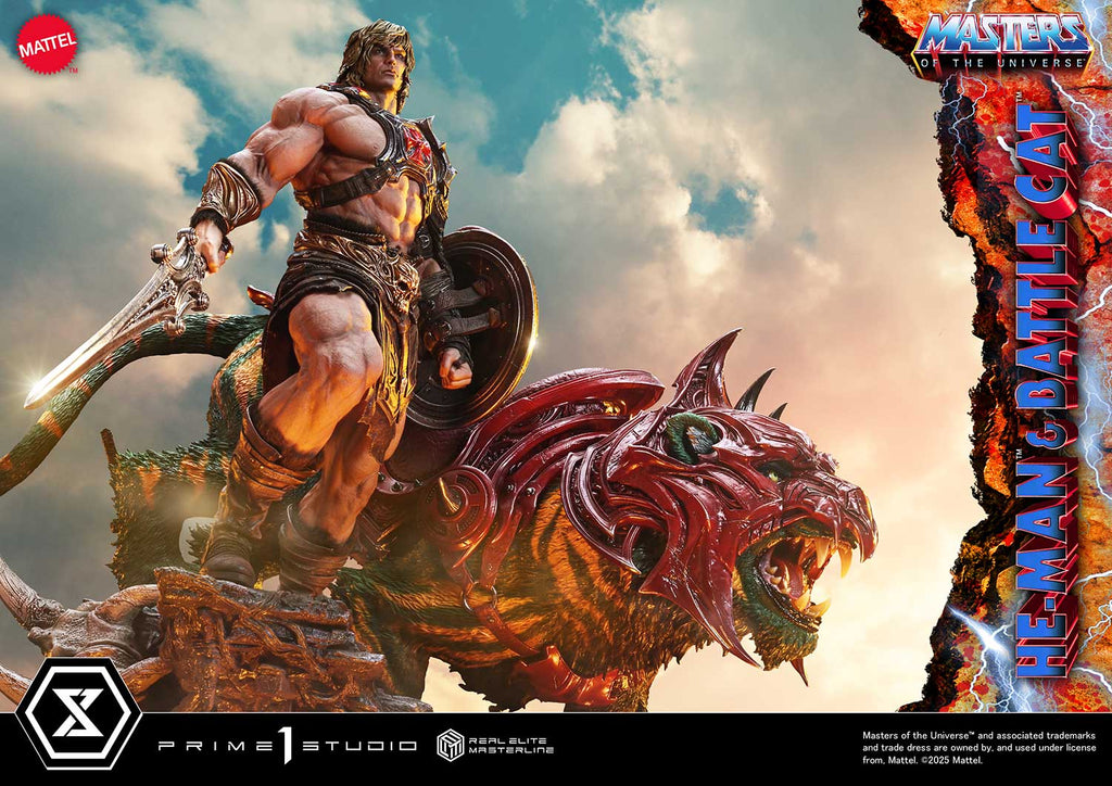 Real Elite Masterline Masters of the Universe He-Man &amp; Battle Cat