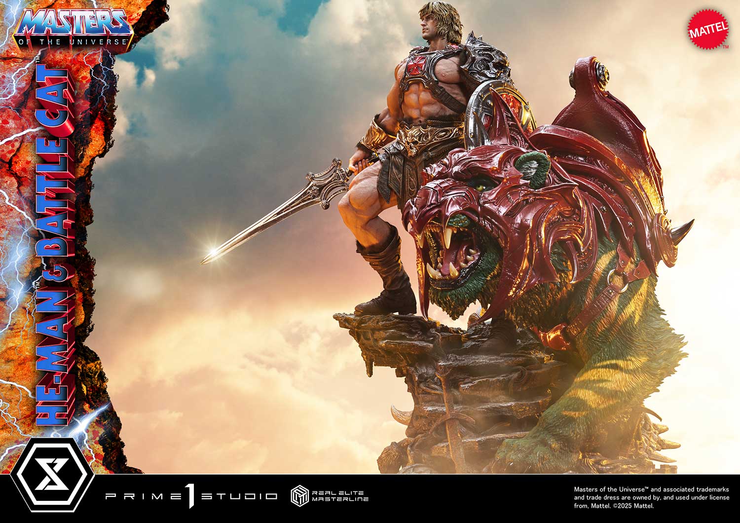 Real Elite Masterline Masters of the Universe He-Man &amp; Battle Cat