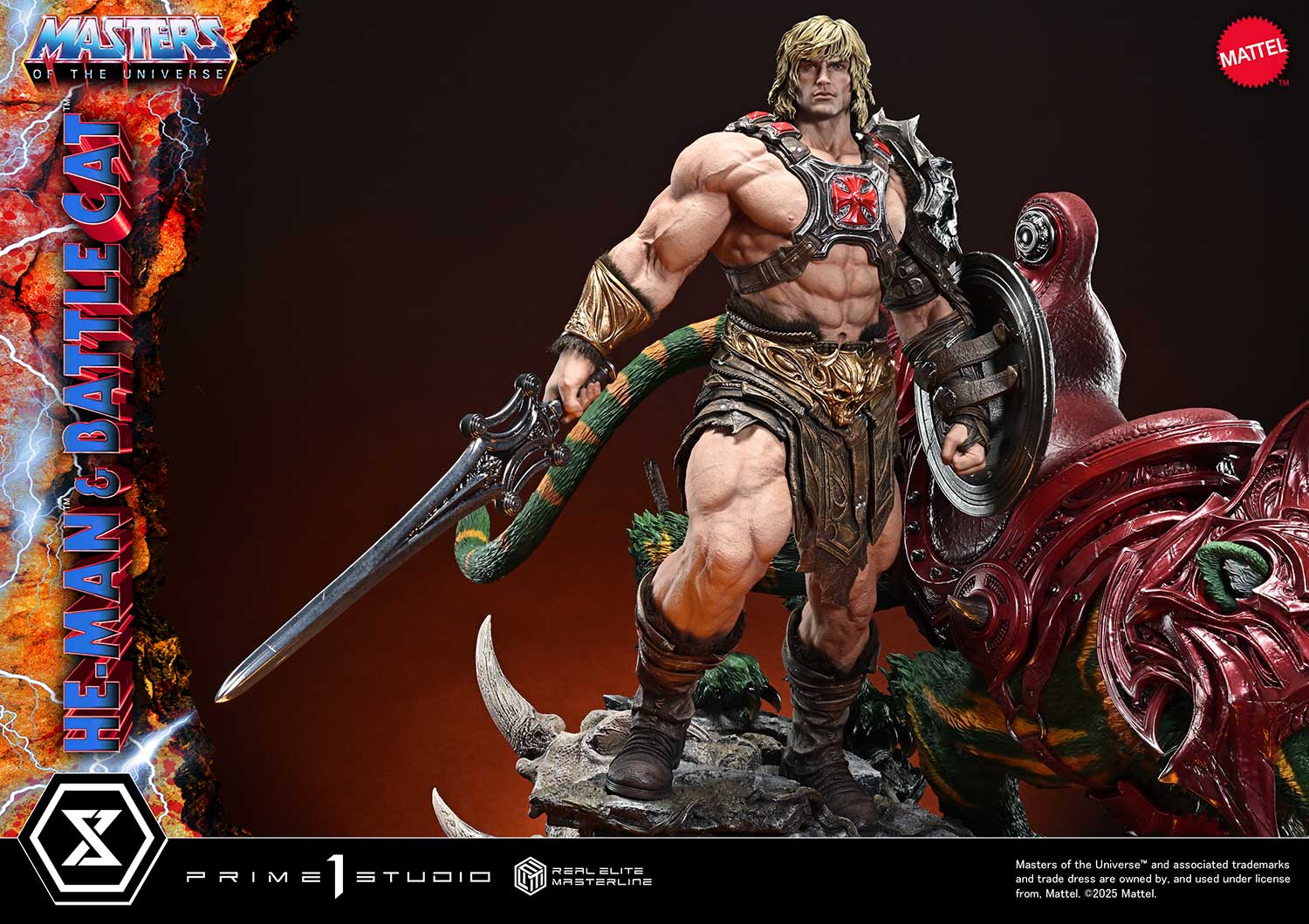 Real Elite Masterline Masters of the Universe He-Man &amp; Battle Cat