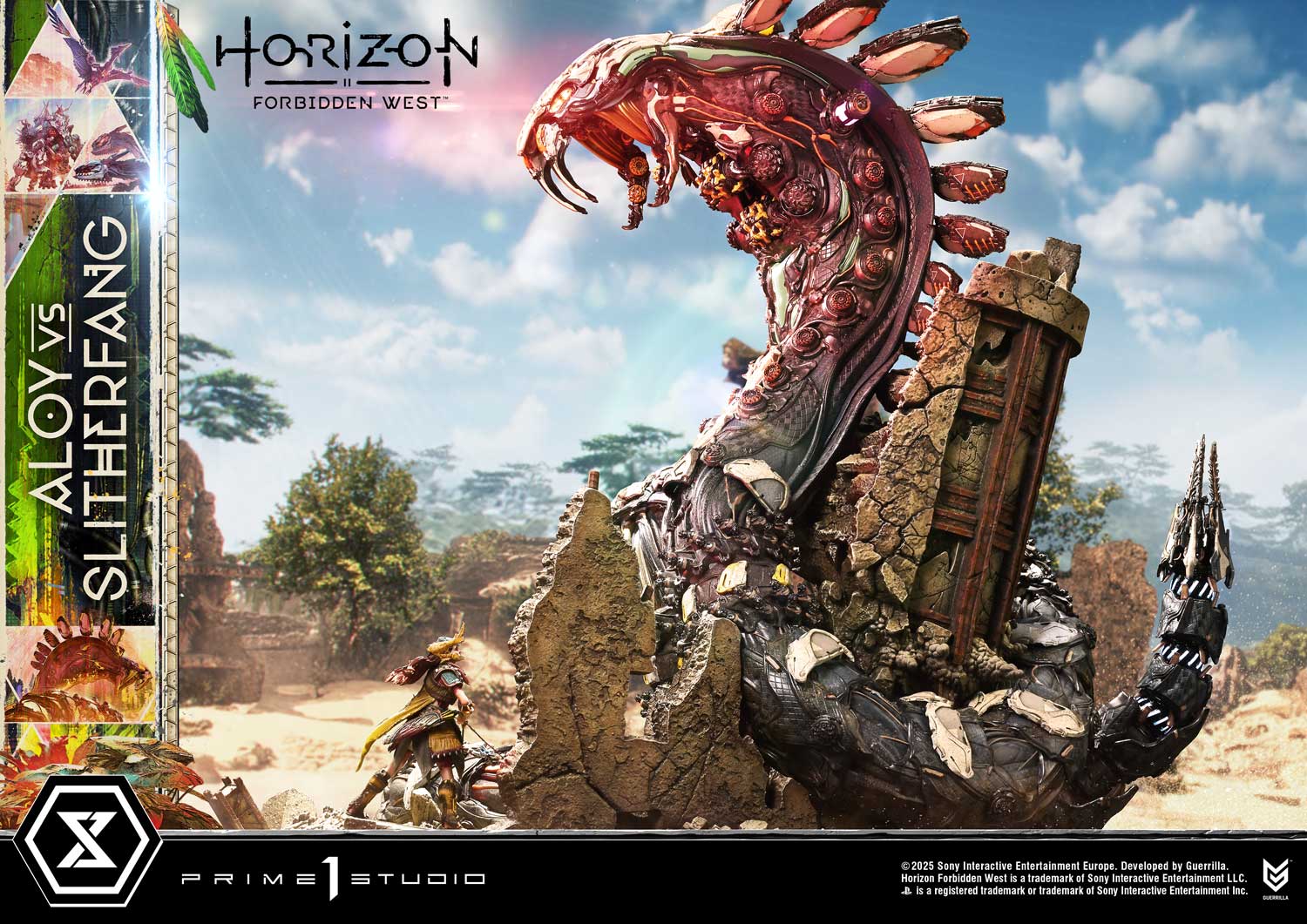Ultimate Diorama Masterline Horizon Forbidden West Aloy vs. The Slitherfang Bonus Version