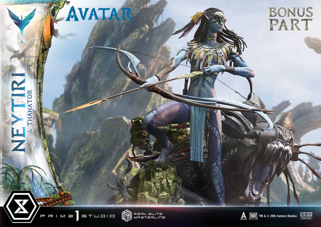 Real Elite Masterline Avatar (Film) Neytiri &amp; Thanator Avatar Legacy Collection Deluxe Version