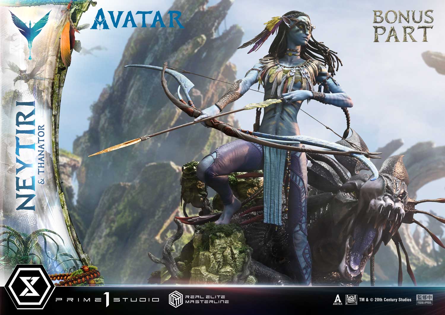 Real Elite Masterline Avatar (Film) Neytiri &amp; Thanator Avatar Legacy Collection Deluxe Version