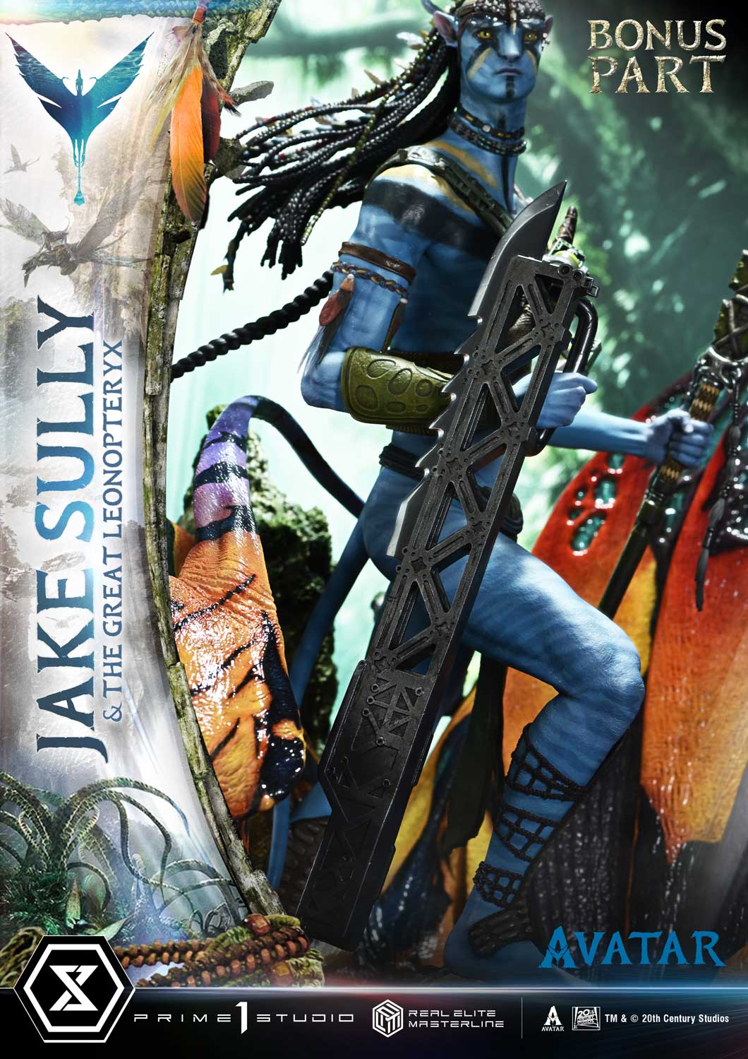 Real Elite Masterline Avatar (Film) Jake Sully &amp; The Great Leonopteryx Avatar Legacy Collection Deluxe Bonus Version
