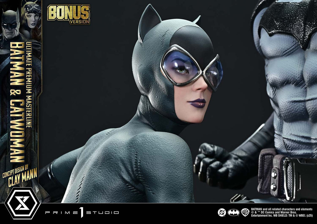 Ultimate Premium Masterline Batman (Comics) Batman &amp; Catwoman (Concept Design by CLAY MANN) Bonus Version