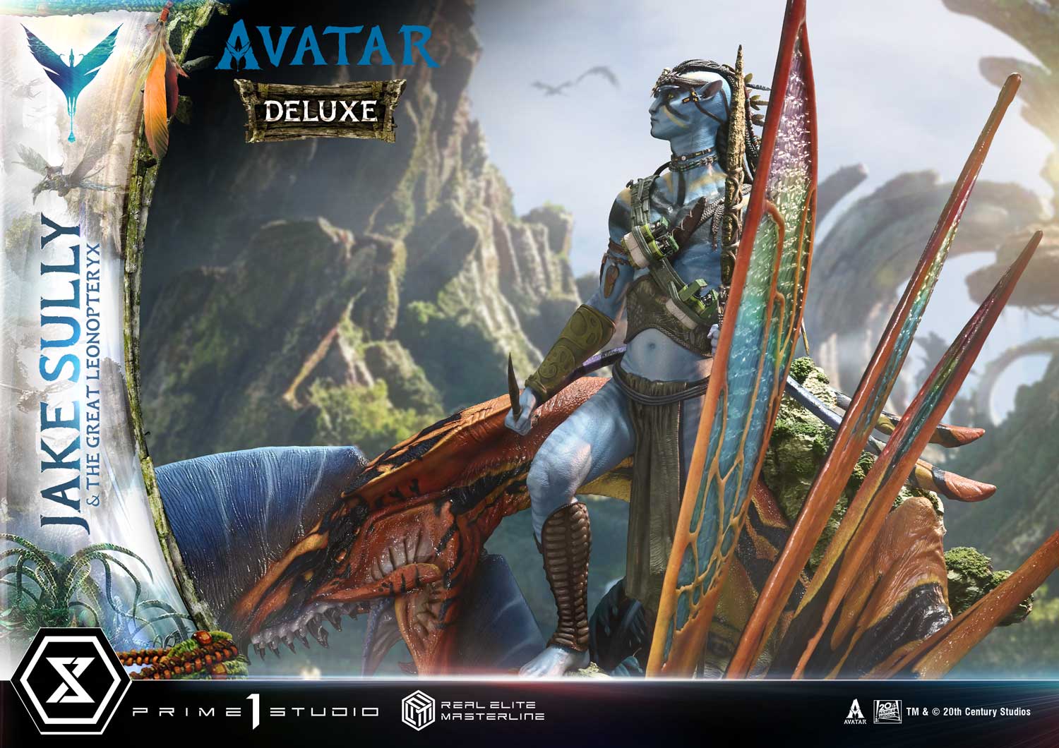 Real Elite Masterline Avatar (Film) Jake Sully &amp; The Great Leonopteryx Avatar Legacy Collection Deluxe Bonus Version