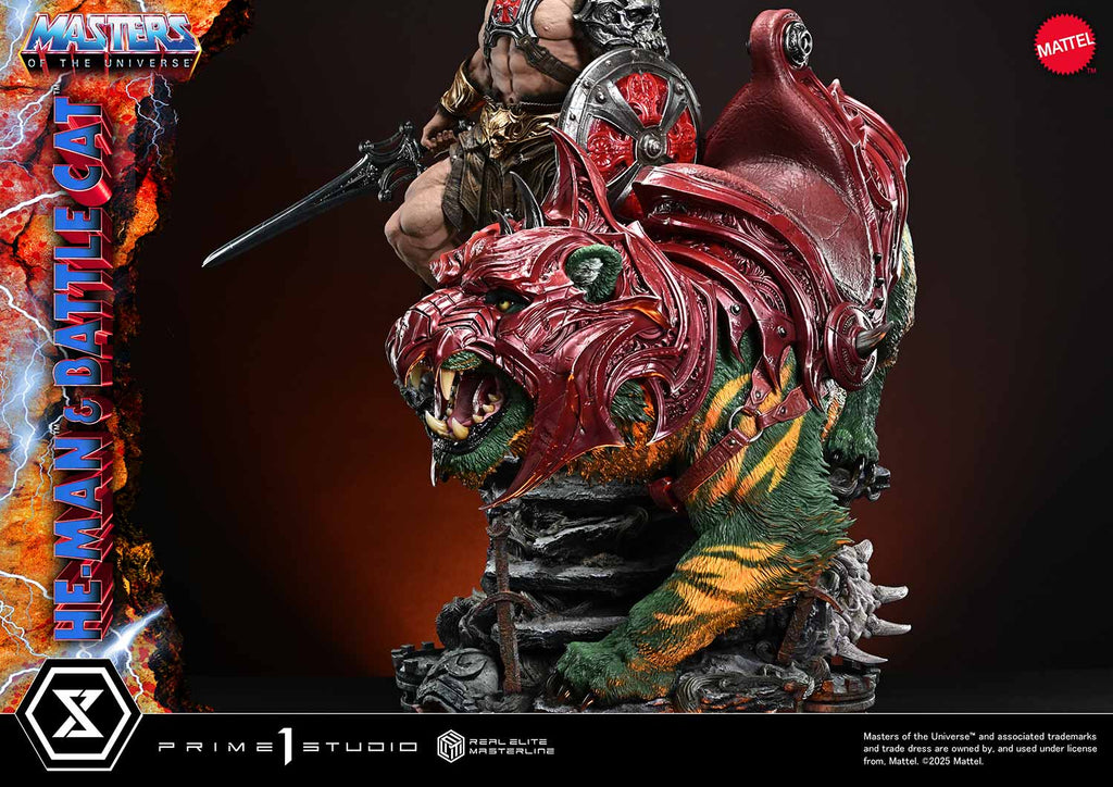 Real Elite Masterline Masters of the Universe He-Man &amp; Battle Cat