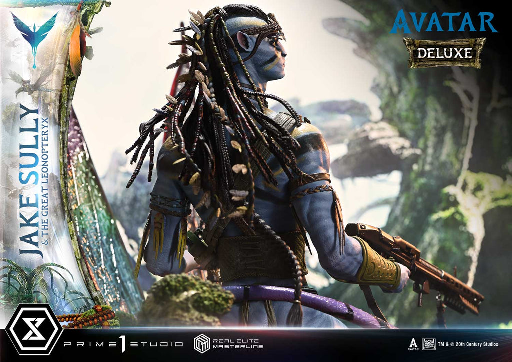 Real Elite Masterline Avatar (Film) Jake Sully &amp; The Great Leonopteryx Avatar Legacy Collection Deluxe Bonus Version