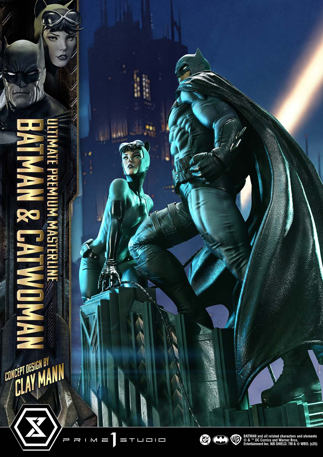 Ultimate Premium Masterline Batman (Comics) Batman &amp; Catwoman (Concept Design by CLAY MANN)