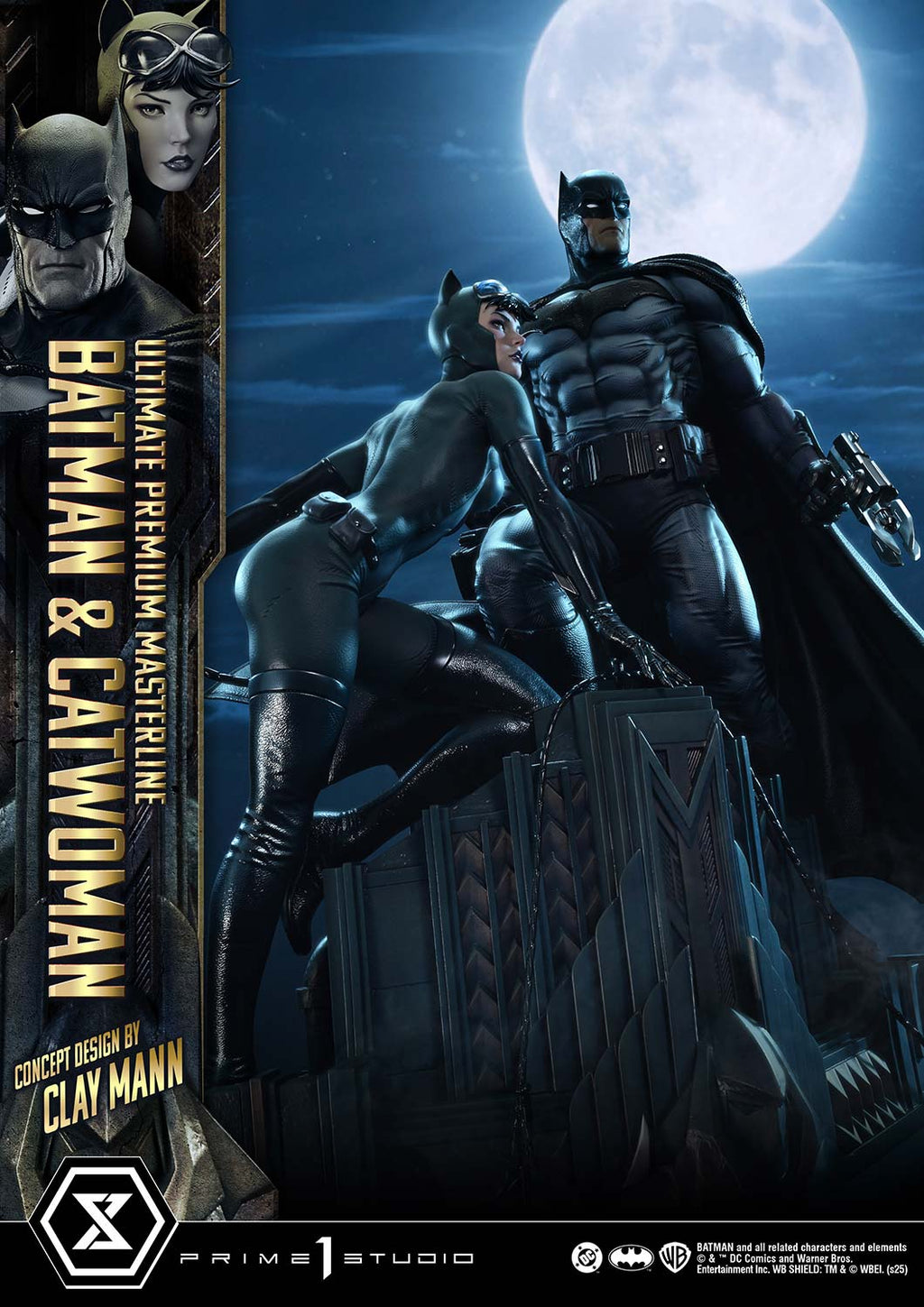 Ultimate Premium Masterline Batman (Comics) Batman &amp; Catwoman (Concept Design by CLAY MANN)