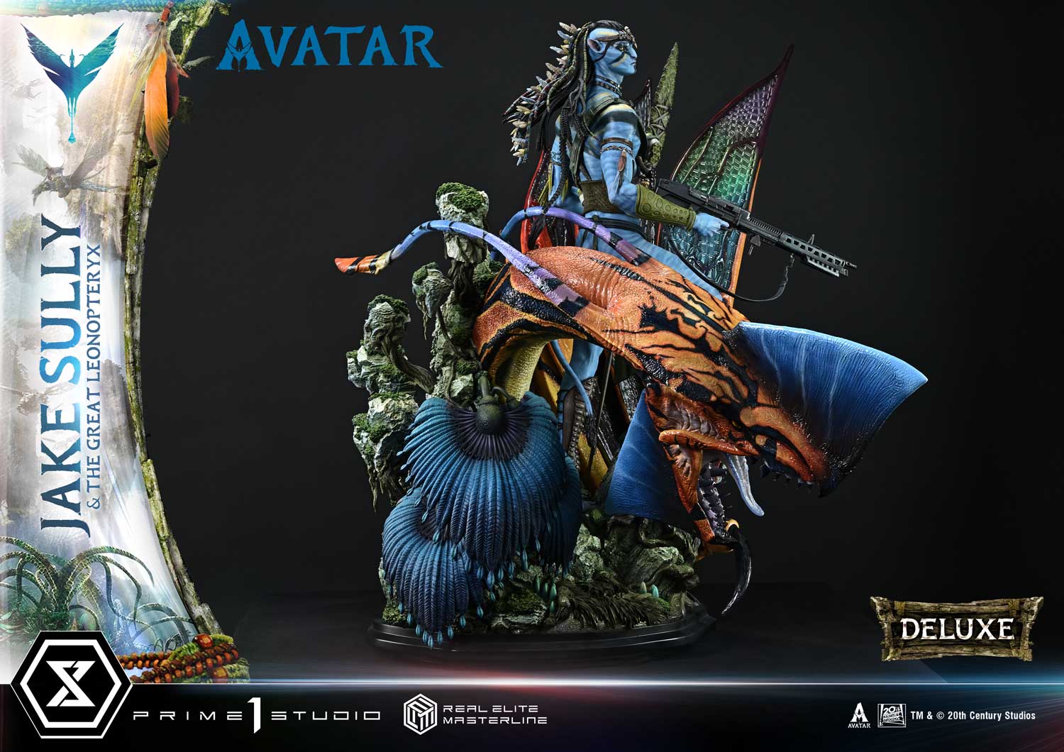 Real Elite Masterline Avatar (Film) Jake Sully &amp; The Great Leonopteryx Avatar Legacy Collection Deluxe Bonus Version