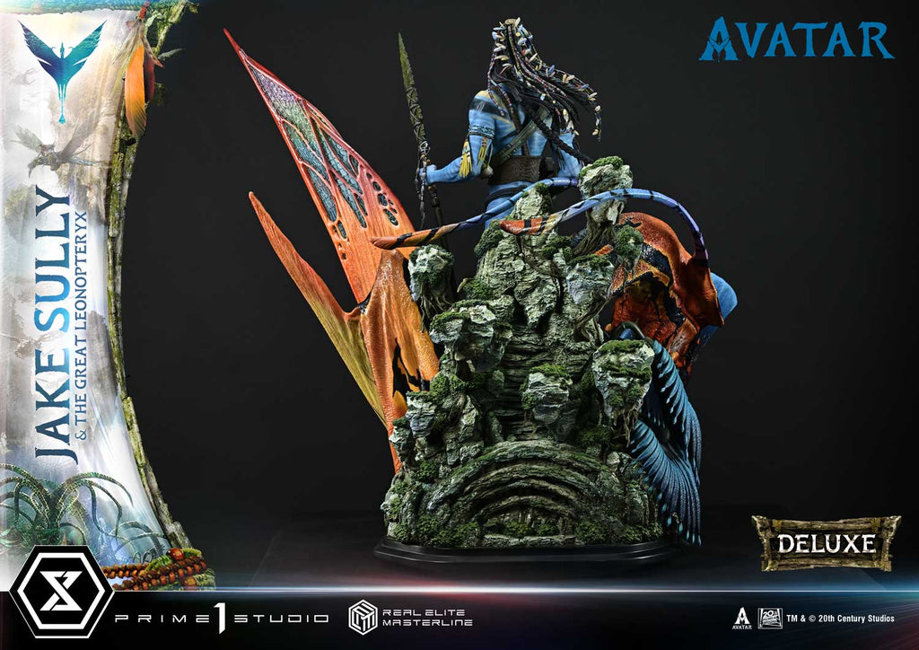 Real Elite Masterline Avatar (Film) Jake Sully &amp; The Great Leonopteryx Avatar Legacy Collection Deluxe Bonus Version