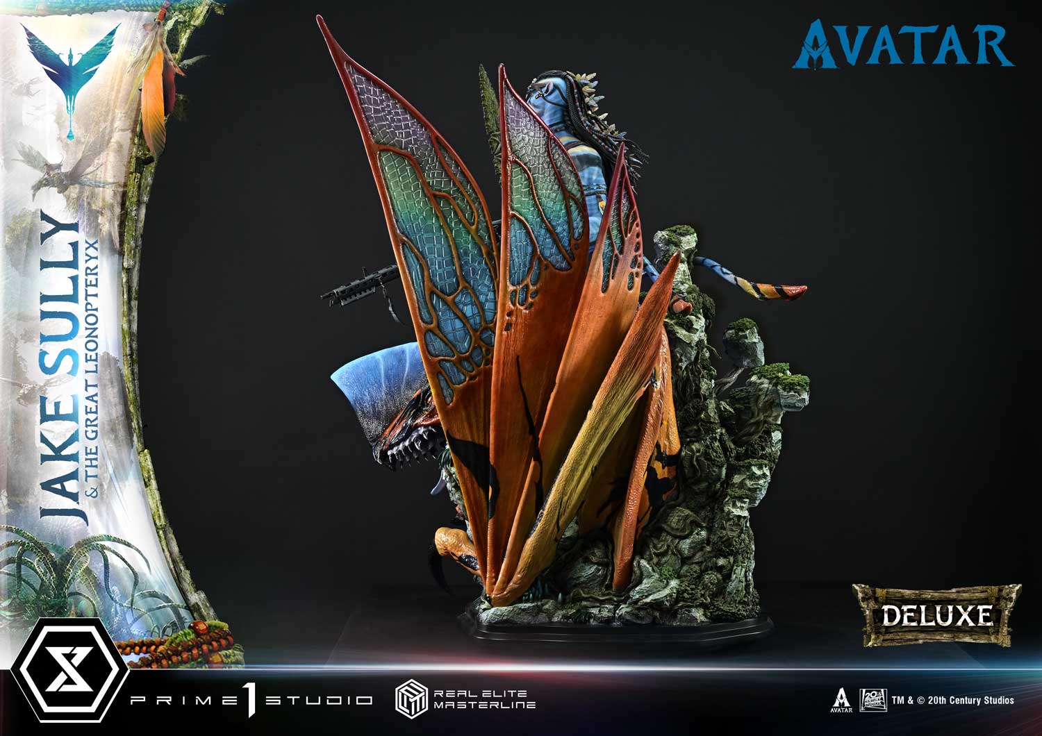 Real Elite Masterline Avatar (Film) Jake Sully &amp; The Great Leonopteryx Avatar Legacy Collection Deluxe Bonus Version