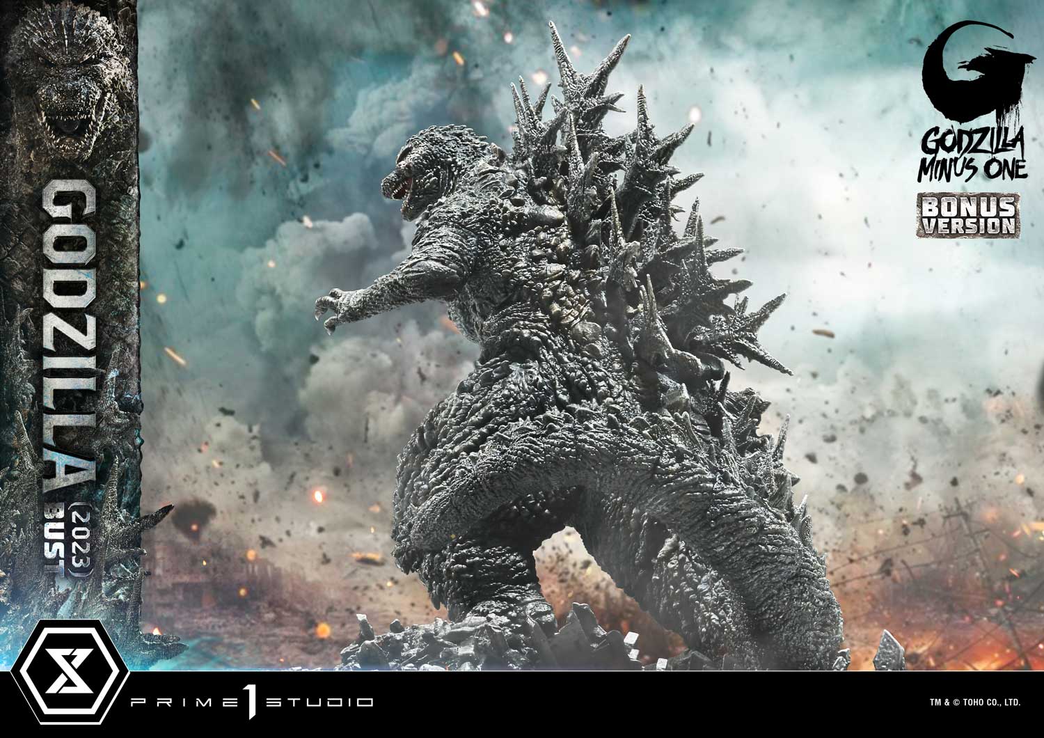 Life Size Bust GODZILLA MINUS ONE (Film) Godzilla (2023)