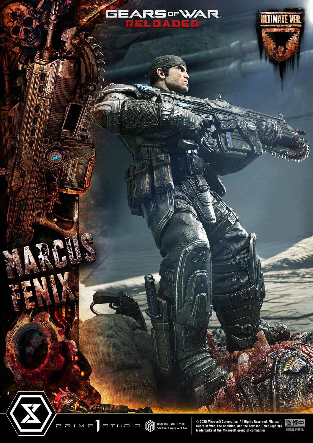 Real Elite Masterline Gears of War: Reloaded Marcus Fenix Ultimate Version