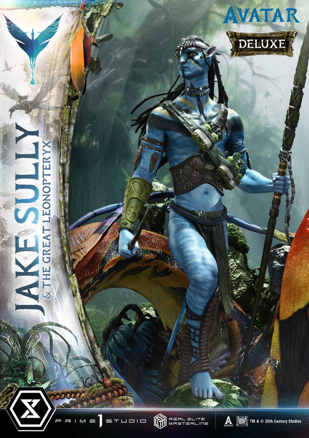 Real Elite Masterline Avatar (Film) Jake Sully &amp; The Great Leonopteryx Avatar Legacy Collection Deluxe Bonus Version