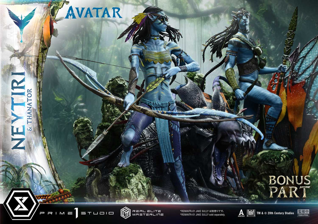 Real Elite Masterline Avatar (Film) Neytiri &amp; Thanator Avatar Legacy Collection Deluxe Version