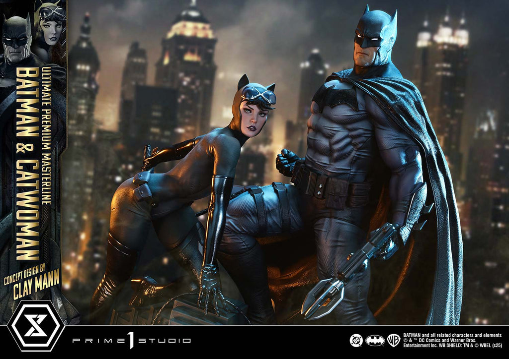 Ultimate Premium Masterline Batman (Comics) Batman &amp; Catwoman (Concept Design by CLAY MANN) Bonus Version