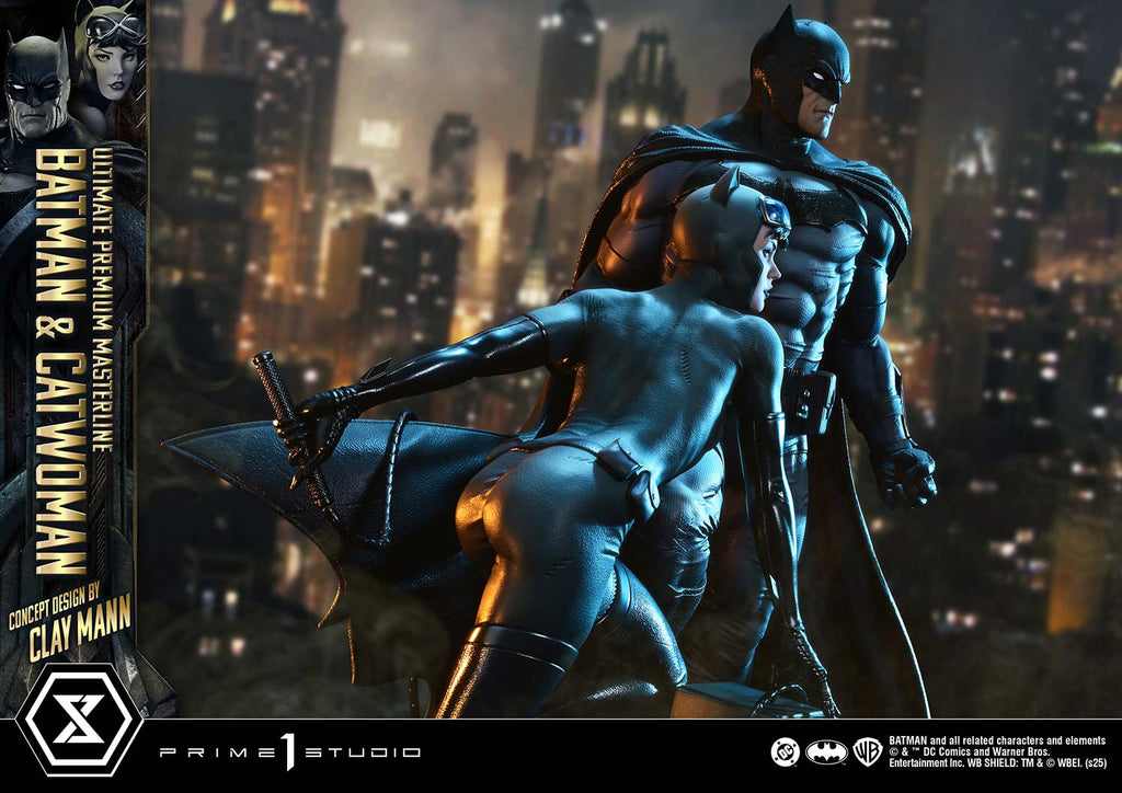 Ultimate Premium Masterline Batman (Comics) Batman &amp; Catwoman (Concept Design by CLAY MANN) Bonus Version